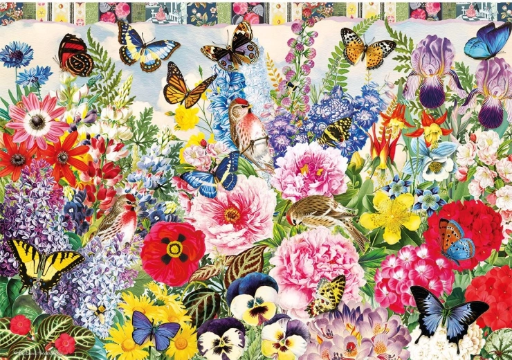 Puslespil Engblomster 500 brikker GIBSONS