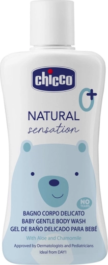 Chicco mild showergel med aloe vera og kamille Natural Sensation 200 ml