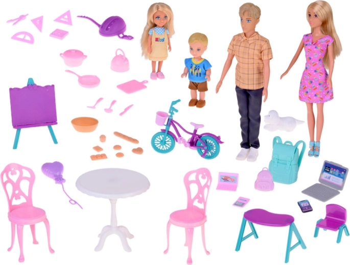 Komplet familie til rolleleg