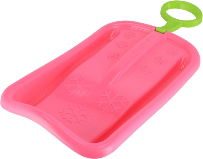 Børne-sneslæde med håndtag BABY MIX Snow Arrow 74 cm pink