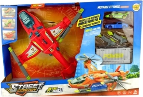 Helikoptertransportør med lys- og lydeffekter