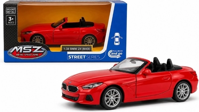 MSZ model BMW Z4 M40i med lys og lyd, rød