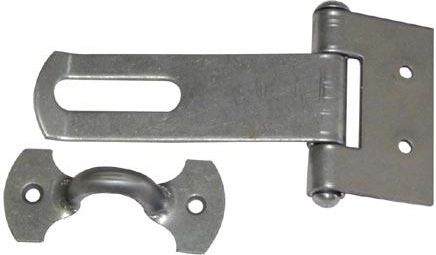 Hængslet haspe 150 mm, galvaniseret