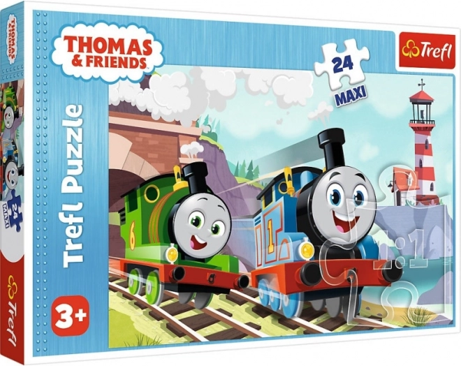 Puslespil 24 maxi – Thomas og Percy på skinnerne Thomas & Friends