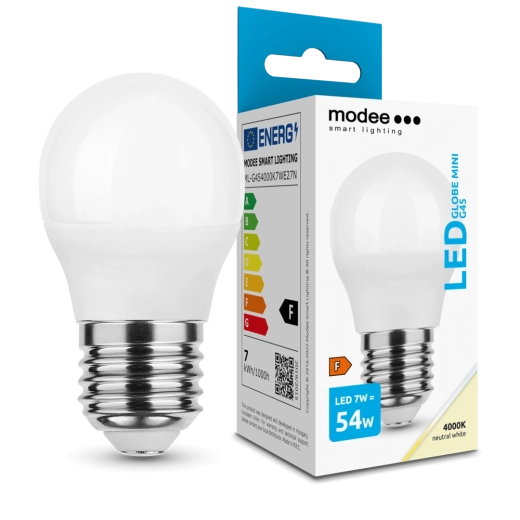 Modee LED-pære G45 7 W E27, 700 lm, neutral hvid