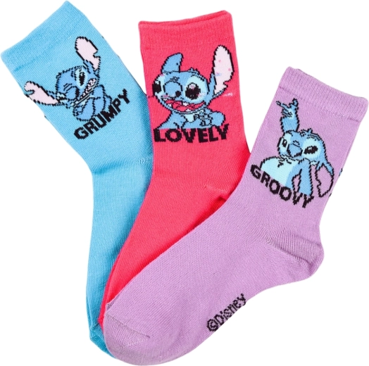 Disney Lilo & Stitch-børnesokker Stitch (6 par) – Størrelse: 31-34