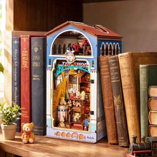 Magisk miniature af en legetøjsbutik