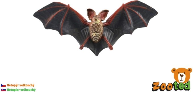 Figur af storøreflagermus fra Zooted, 11 cm