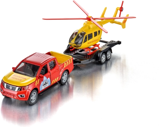 Transport af helikopter på trailer
