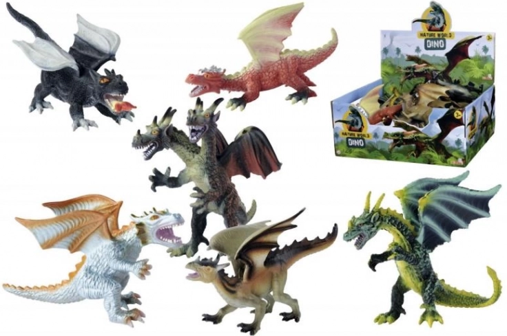 Realistiske dragefigurer 18-20 cm