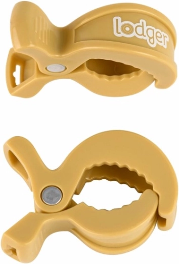 LODGER Swaddle clip – klips til svøb, 2 stk., honey