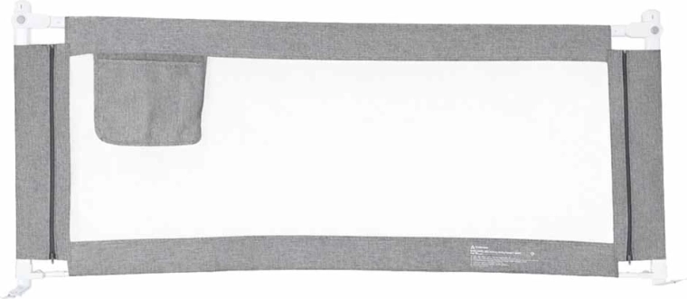 Sengekant 140 cm grå