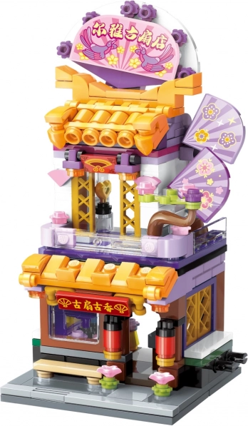 Qman City Corner – butik med vifter byggesæt