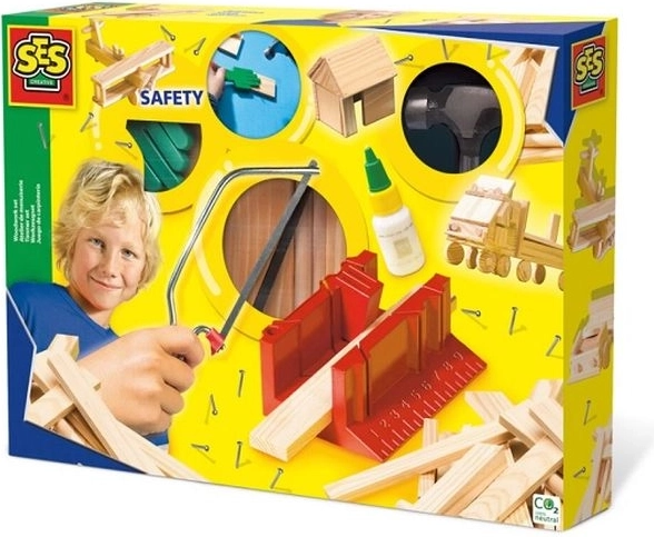 SES Creative børnesæt til arbejde med træ