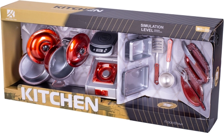 Sæt med børneservice 14 dele i æske