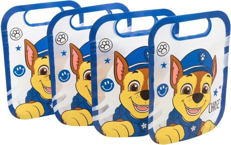 Sæt med genlukkelige poser PAW PATROL, 4 stk.