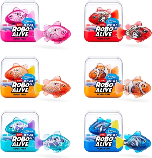 Interaktiv fisk ROBO ALIVE S2 fra ZURU (6 varianter)