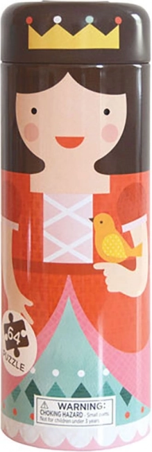 Puslespil i metalrør Petit Collage – kongeslot (beskadiget metalemballage)