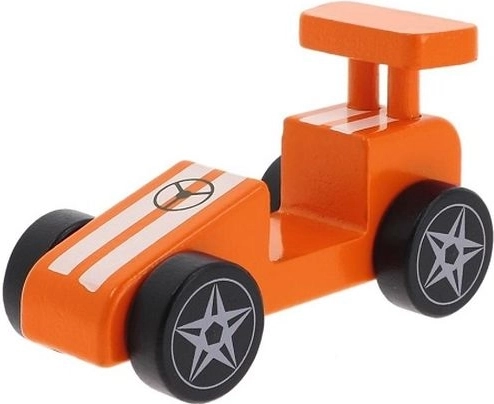 Trefl trælegetøj – racerbil orange