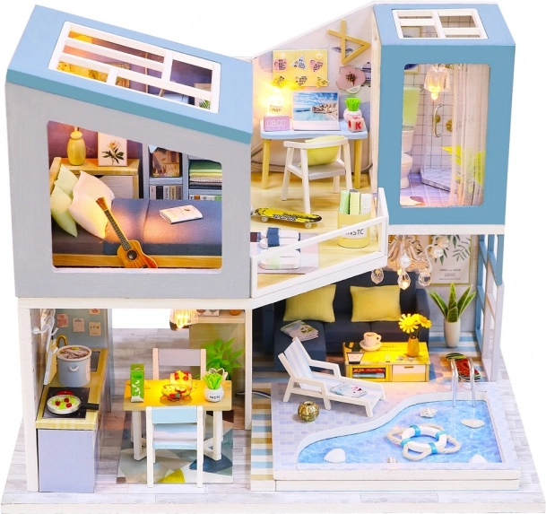 2Kids Toys miniature villa-hus – Blå