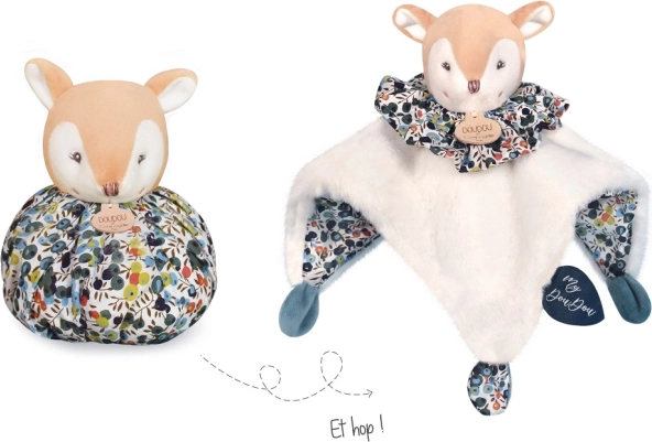 Doudou krammeklud rådyr 3-i-1