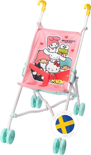 Dukkevogn (klapvogn) med Hello Kitty og venner