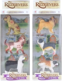 Sæt med plastik-hunde 3 stk.