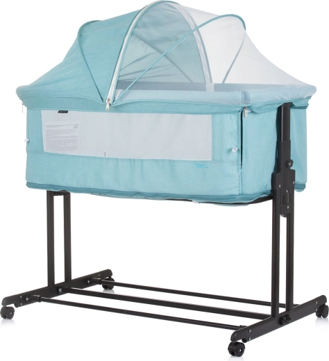 Chipolino Zen 3-i-1 babyseng og bedside crib i pastelgrøn