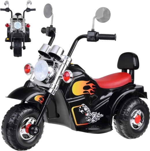 Elektrisk børnemotorcykel med effekter