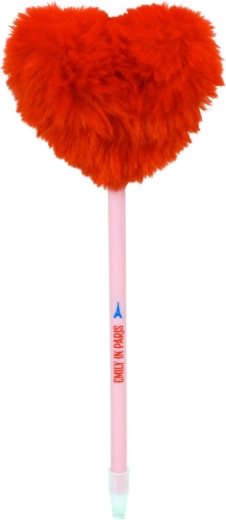 Kuglepen med pompon Emily in Paris - 1 stk.