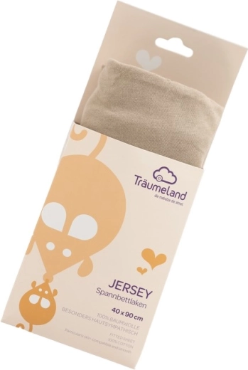 Träumeland jersey faconlagen 40 × 90 cm taupe