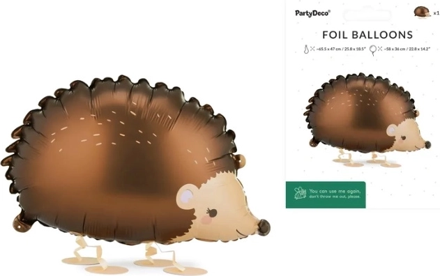 Folieballon pindsvin 58 × 36 cm (mix varianter)
