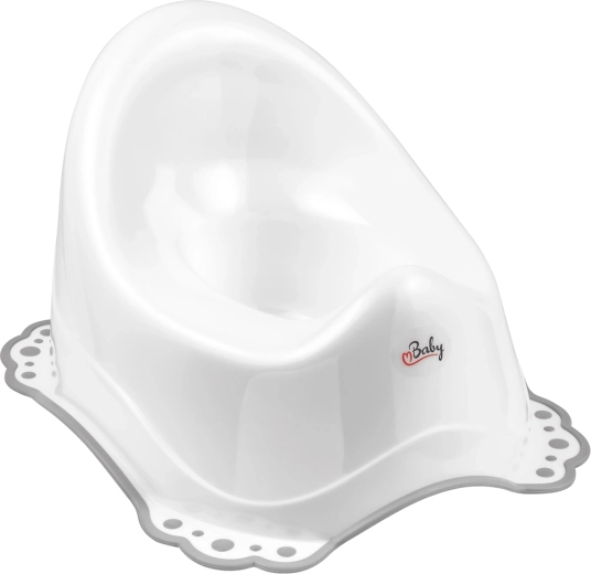 Maltex potte med skridsikker kant Classic, hvid