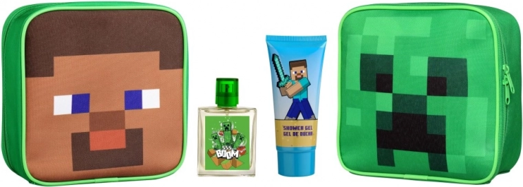 Toilettaske MINECRAFT med EDT 50 ml og brusegel 100 ml