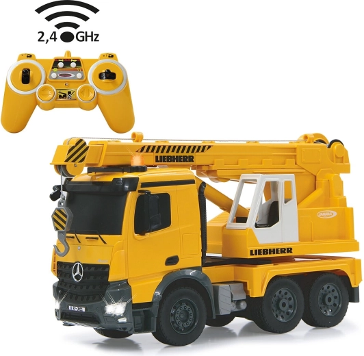 Jamara fjernstyret tung kranbil Mercedes-Benz Arocs Liebherr 1:20 2,4 GHz