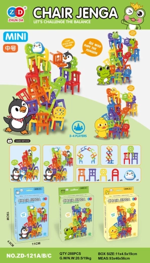 Færdighedsspil mini-stole – frø-udgave