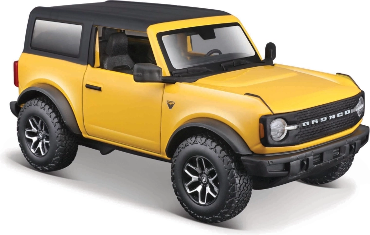 Maisto Ford Bronco Badlands 2021 gul – metalbilmodel 1:24