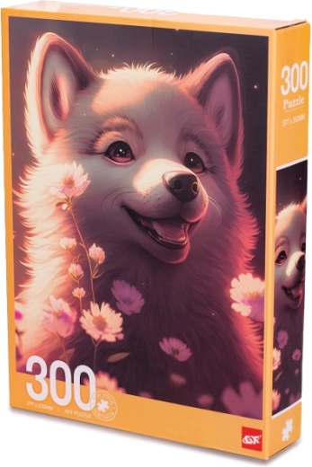 Puslespil Ræveunge 300 brikker (38 × 25 cm)