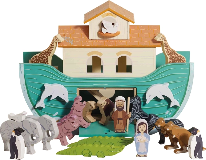 Le Toy Van stor Noas ark – træsæt med figurer
