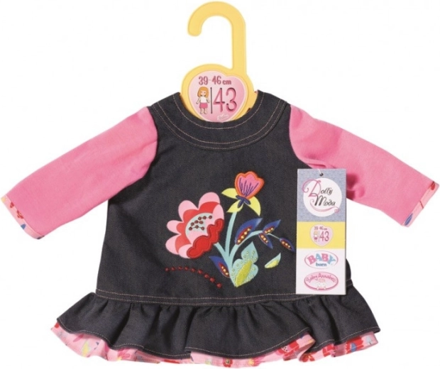 Dolly Moda Denim kjole, 43 cm