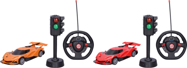 RC-bil med trafiklys og fjernbetjening 23,5 cm - 1 stk.
