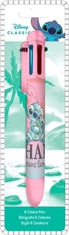 Disney Stitch kuglepen med seks farver