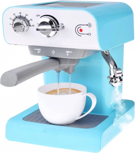 Legetøjs-espressomaskine med damp og lyde