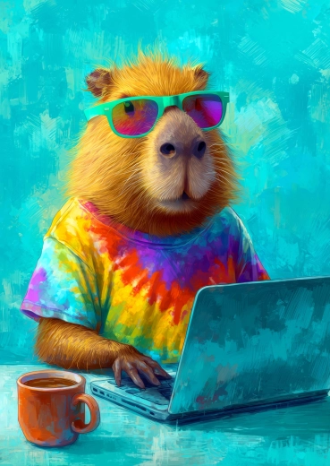Enjoy Puzzle cool kapybara 1000 brikker