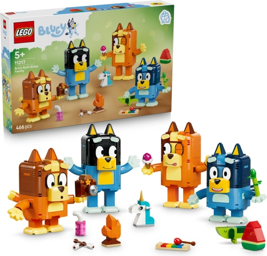 LEGO Bluey-familien i klodser