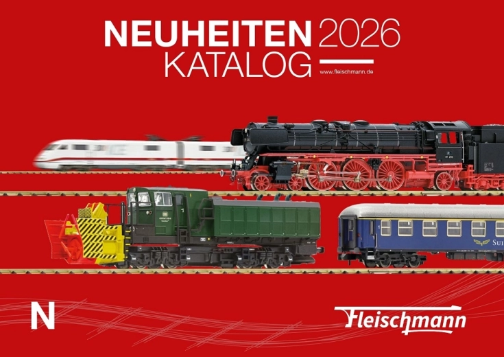 Fleischmann nyhedskatalog 2026 (engelsk)