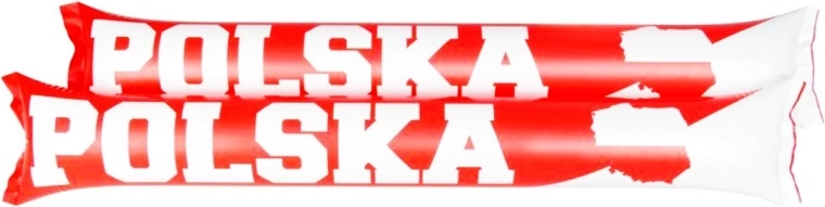 Ophyldelige klapstave i hvid‑rød – 2 stk.