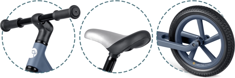 Vokser med barnet takket være justerbar sadelhøjde