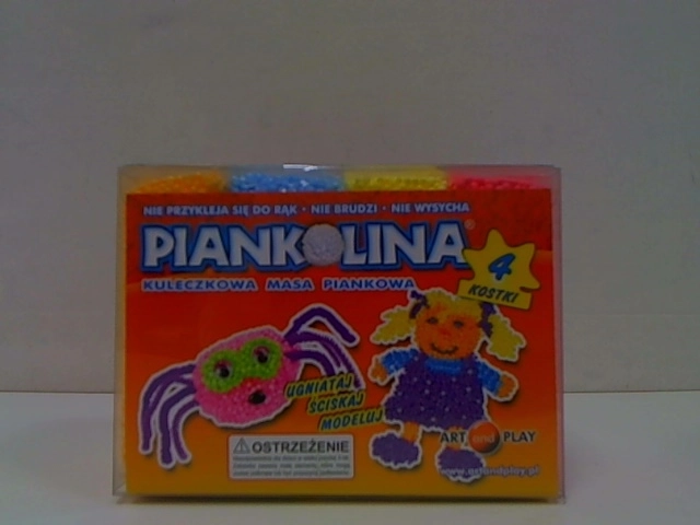 Piankolina modelleringsmasse med kugler, 4 farver, orange