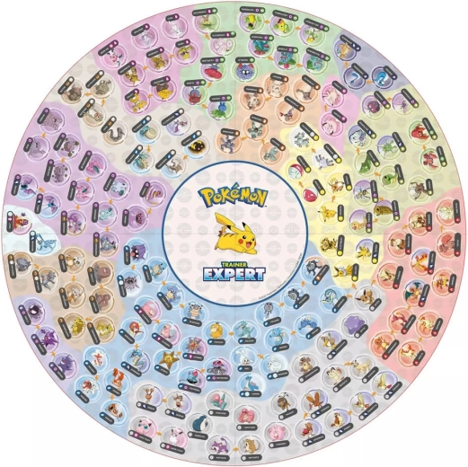 Dobbeltsidet spilleplade fyldt med Pokémon